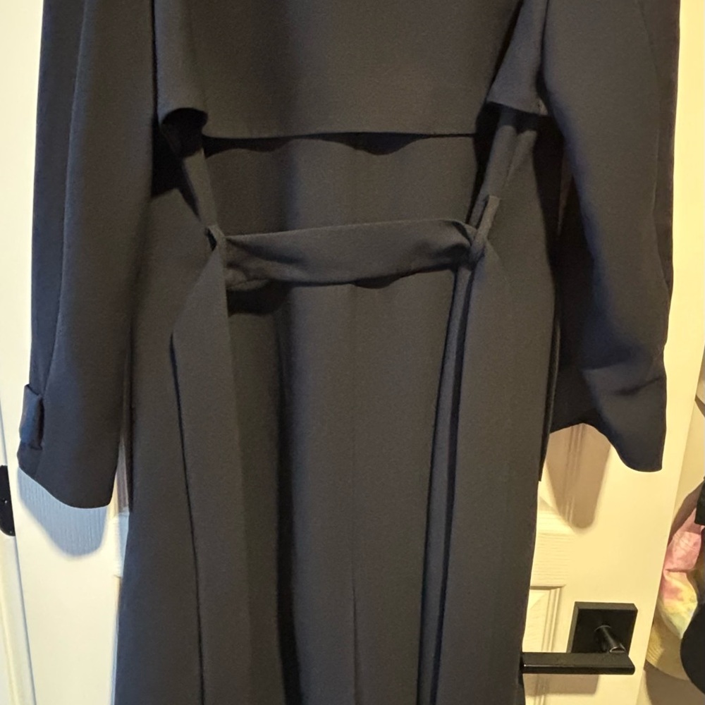 Reiss Navy Blue Trench Coat - Picture 3 of 3